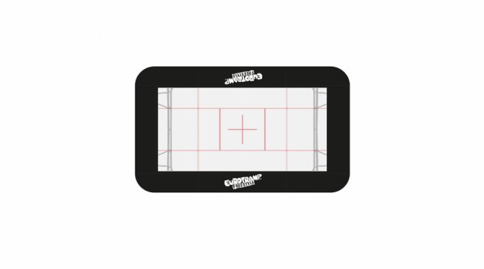 Frame pads black "Freestyle" - complete set - 50 mm foldable