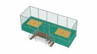 Trampoline Set "Stationary" - two jump areas