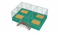 Trampoline Set "Stationary" - four jump areas