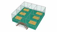 Trampoline Set "Stationary" - six jump areas