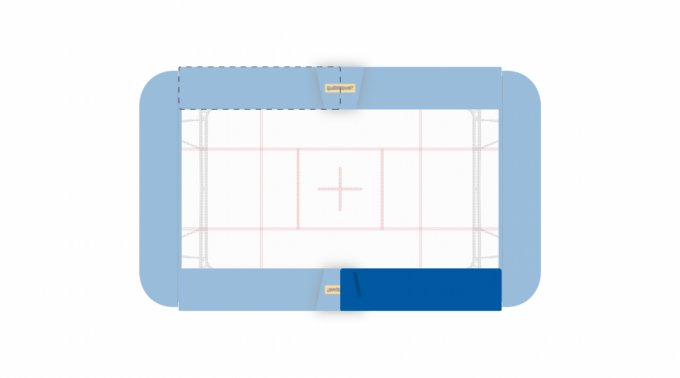 Frame pads 80 mm SAFETY PLUS, long side right