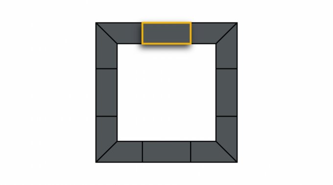 Single tile impact protection EPDM, center piece "grey"