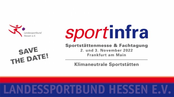 EVENT: 9. sportinfra – Die Sportstättenmesse | 02. + 03. November 2022 – wir sind dabei!