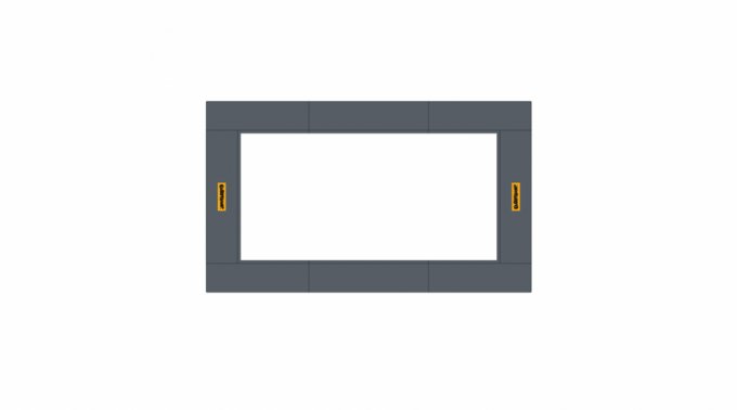 Frame pads GREY - complete set