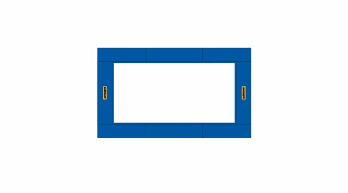Rahmenpolster BLAU - Set