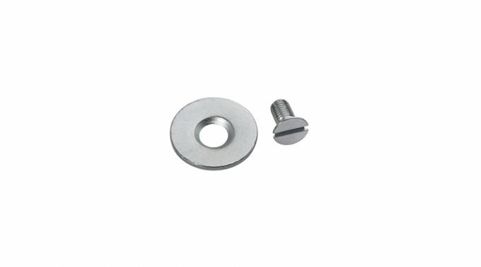 Flat washer with screw