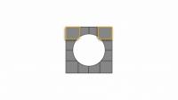 Single tile impact protection, cornerpiece