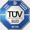 TÜV-zertifiziert (EN 1176)